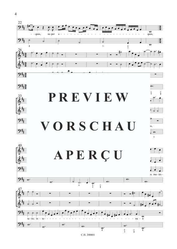 Produktgalerie: Seite 5 von 11 Vox Domini super aquas (Psalm 29), , Gemischtes Ensemble Bass, 2 Violinen und BC