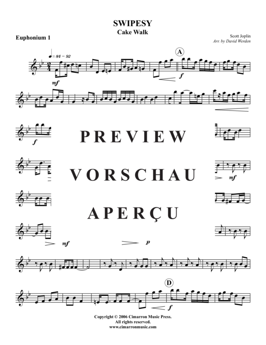 Product gallery: Page 8 of 17 Swipesy Cake Walk , , (Tuba Quartet: 2x Baritone, 2xTuba)