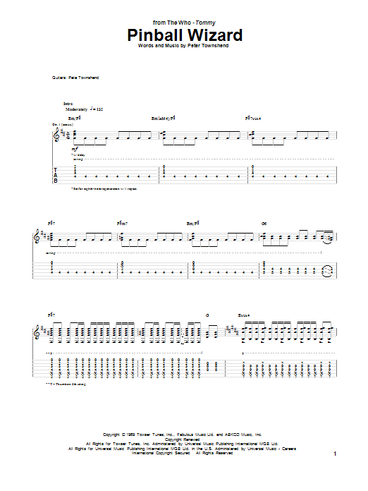 Produktgalerie: Seite 1 von 1 Pinball Wizard, The Who, Gitarre
