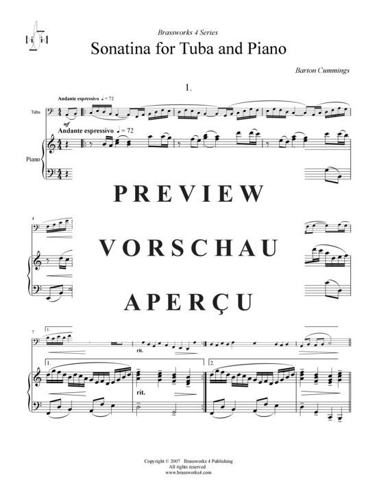 Product gallery: Page 2 of 16 Sonatina , , (tuba + piano)