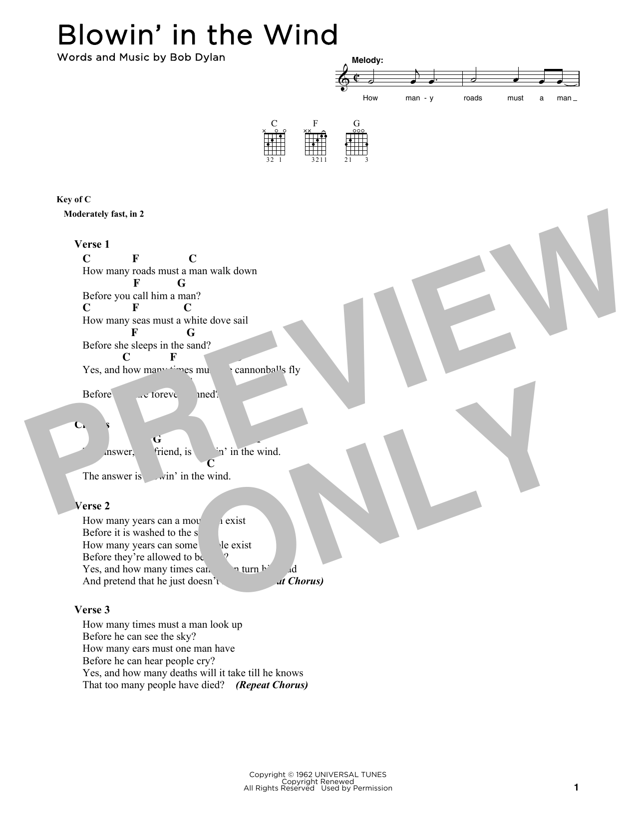 Produktbild zu: Blowin' In The Wind