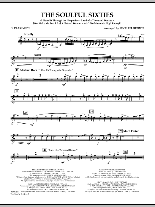 Produktbild zu: The Soulful Sixties - Bb Clarinet 2