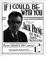 cover: If I Could Be With You, Jack Payne, Gesang, Klavier