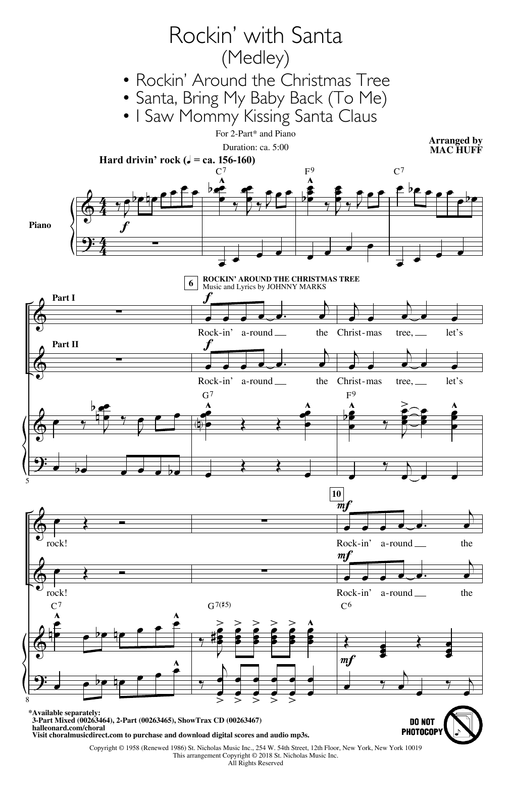 Produktbild zu: Rockin' With Santa (Medley) (arr. Mac Huff)