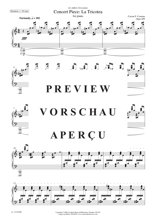 Product gallery: Page 3 of 11 Concert Piece: La Tricotea , , Piano Solo