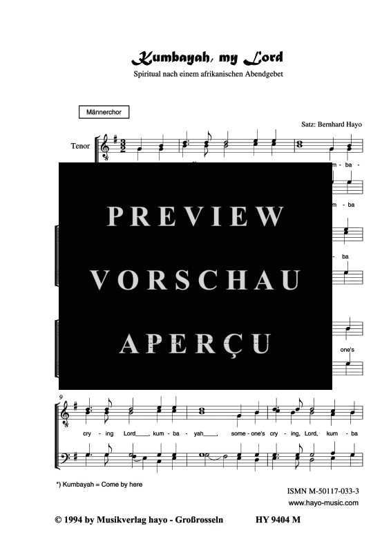 Product gallery: Page 3 of 5 Kumbayah, my Lord, , (male choir)