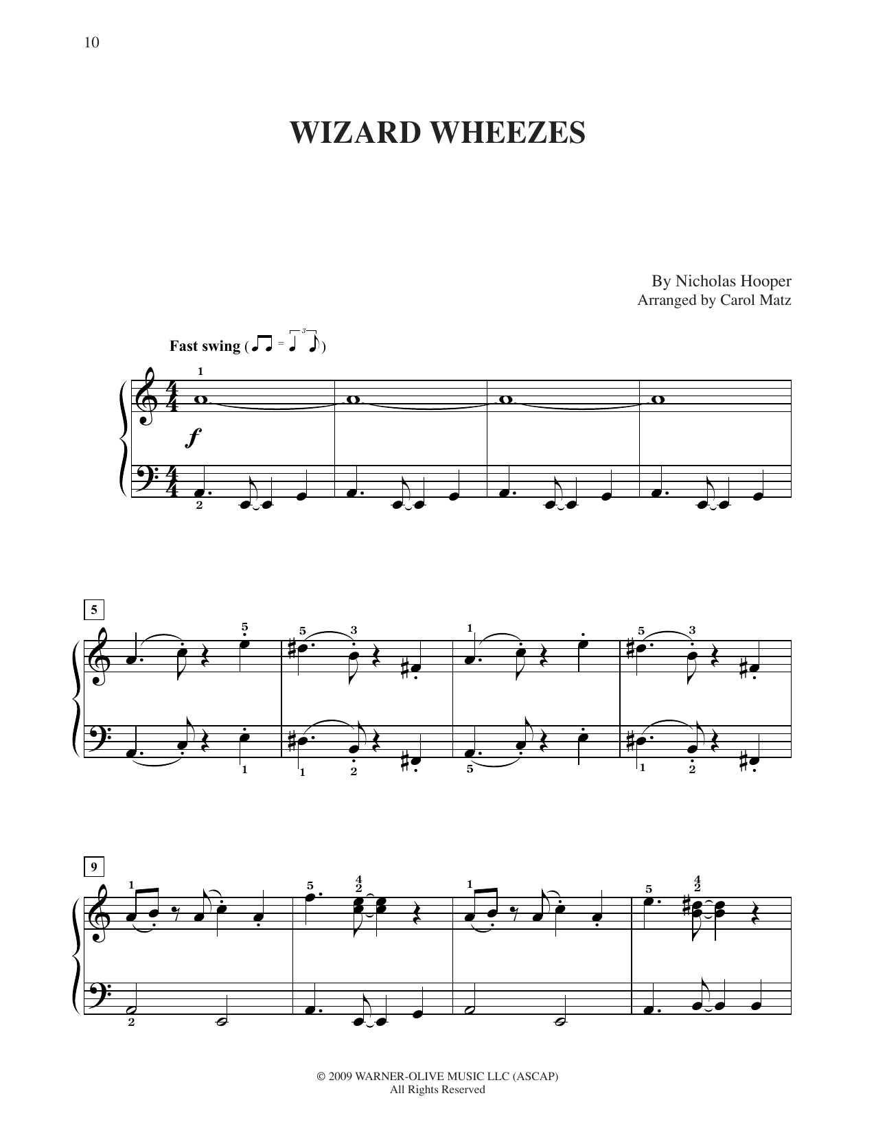Product picture to: Wizard Wheezes (from Harry Potter) (arr. Carol Matz)