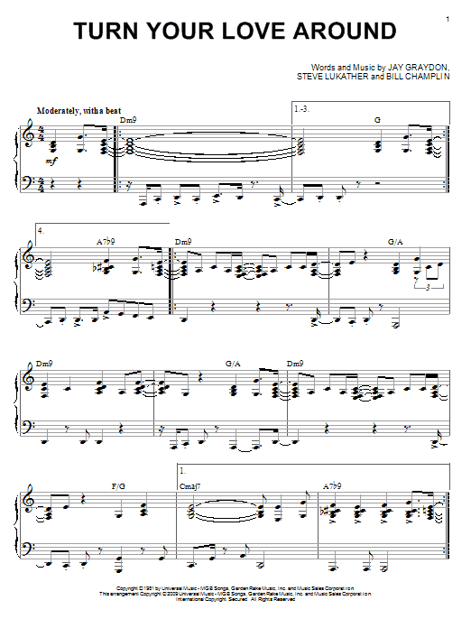Product gallery: Page 1 of 1 Turn Your Love Around (arr. Larry Moore), George Benson