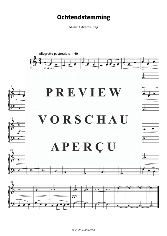 Product gallery: Page 4 of 4 Ochtendstemming - versimpelde versie, , Piano Solo