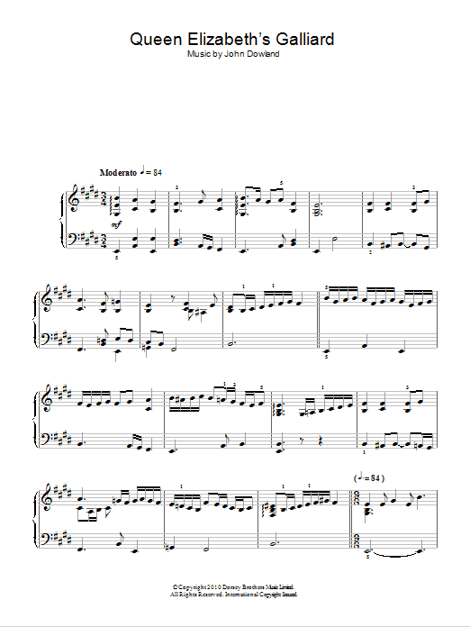 Product gallery: Page 1 of 1 Queen Elizabeth's Galliard, John Dowland