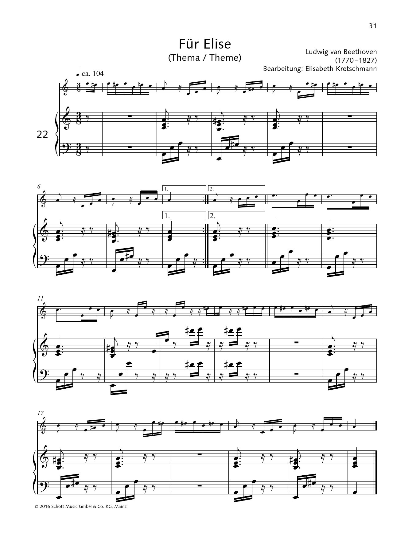 Produktbild zu: Fur Elise