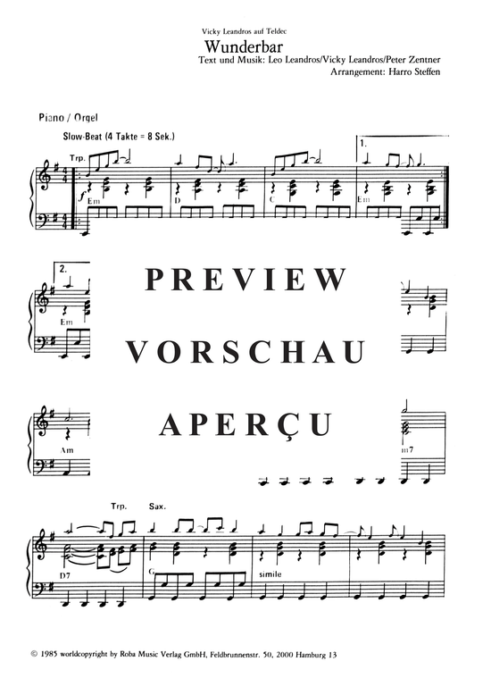 Produktgalerie: Seite 12 von 19 Wunderbar , Leandros, Vicky, (Combo)