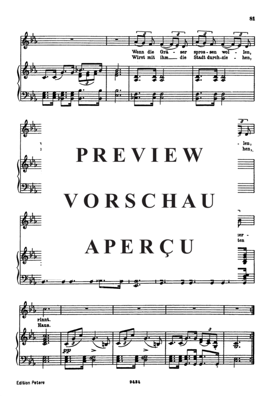 gallery: Wasserflut D.911-6 (Winterreise) , ,  (Gesang tief + Klavier)