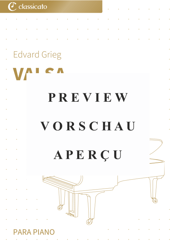 Product gallery: Page 2 of 7 Valsa - N.º 2 de Lyric Pieces, Livro 1, op. 12, , Piano Solo