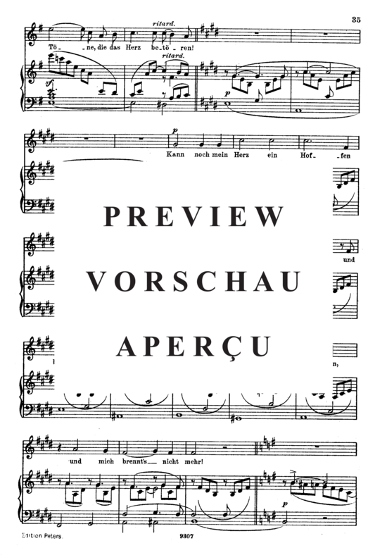 Product gallery: Page 3 of 5 Aus den hebräïschen Gesängen, Op.25 No.13, , High Voice and Piano