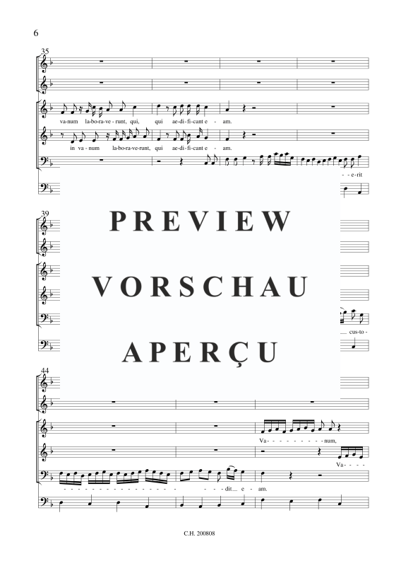 gallery: Nisi Dominus , , (Gemischtes Ensemble SAB, 2x Violine und BC)