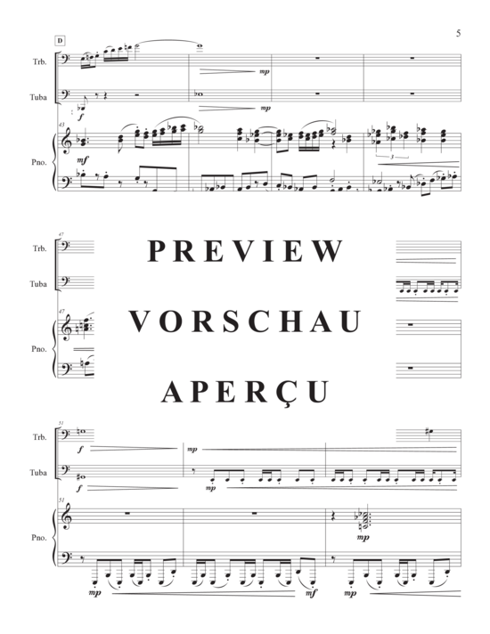 Product gallery: Page 8 of 21 Concertante , , (trombone, tuba and piano)