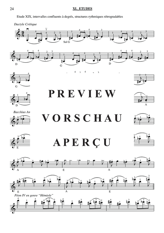 gallery: 40 Études for Violin , , (Geige Solo)