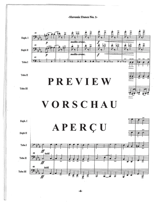 Product gallery: Page 8 of 21 Slavonic Dances Op. 46 No. 1 , , (Tuba Quartett EETT)