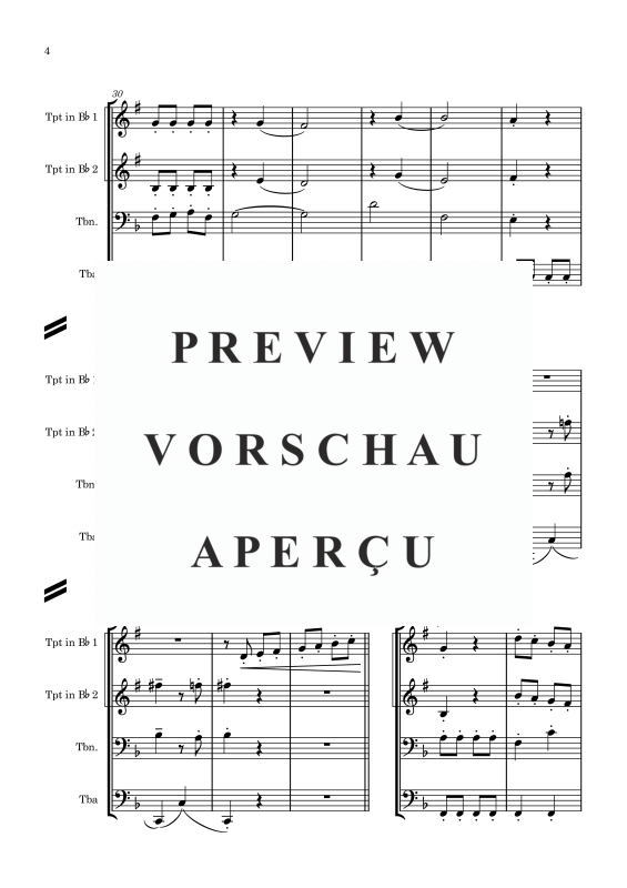 gallery: Schneeball-Quartett, , Flexibles Quartett Stimmen in C, B, Es, F und C Bass