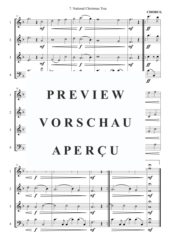 Produktgalerie: Seite 3 von 7 National Christmas Tree, , (Horn Quartett)