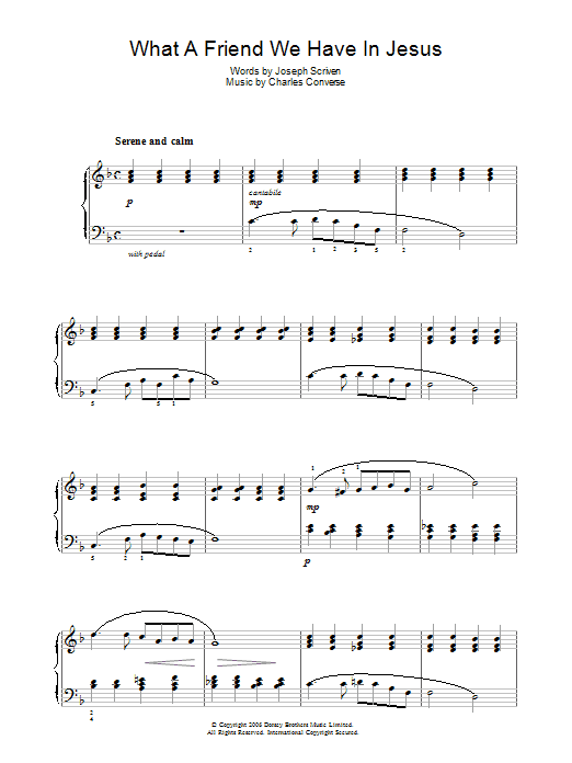 Product gallery: Page 1 of 1 What A Friend We Have In Jesus, Joseph M. Scriven