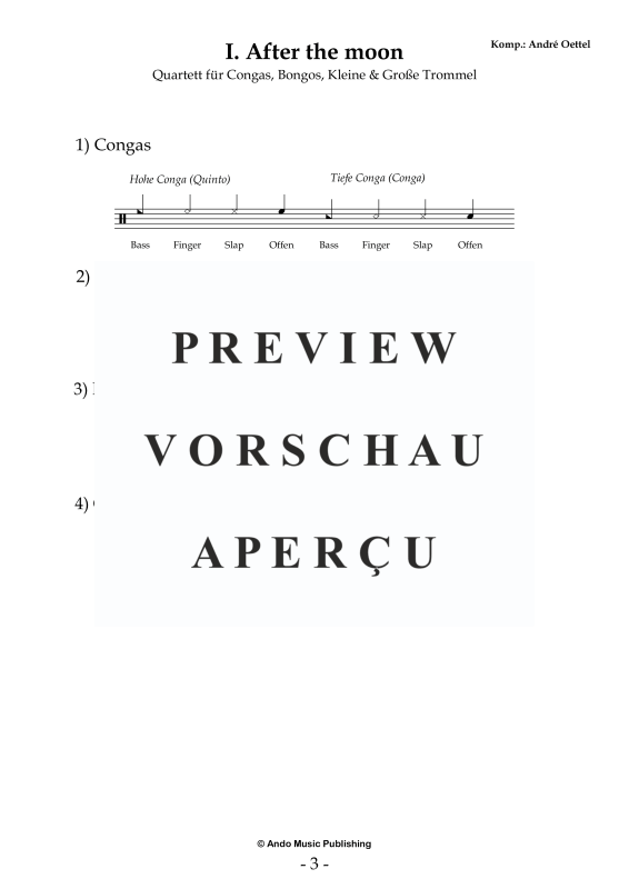 Produktgalerie: Seite 5 von 11 5 Ensemble Stücke für vier Percussion Spieler, , Perkussion Ensemble Quartett