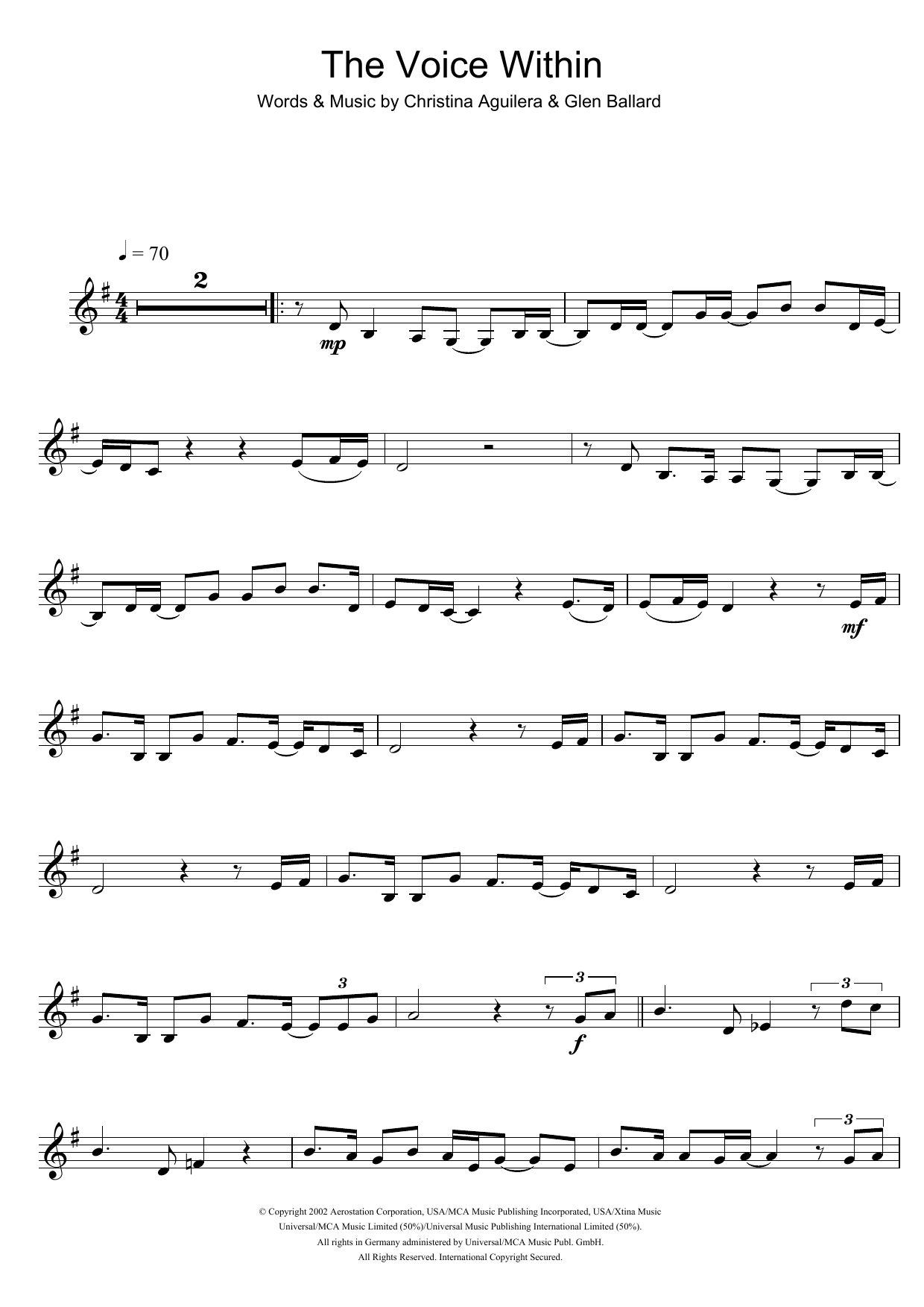 Product gallery: Page 1 of 1 The Voice Within, Christina Aguilera