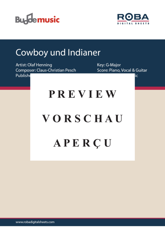 gallery: Cowboy und Indianer , Henning, Olaf, (Gesang + Akkorde)