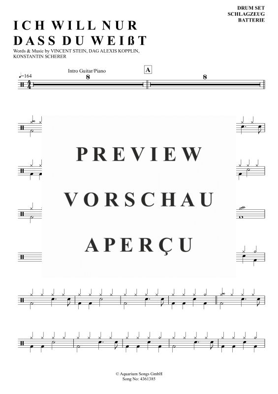 gallery: Ich will nur dass du weißt , SDP, Tawil, Adel, Drums