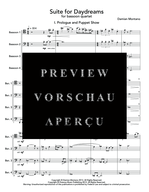 gallery: Suite for Daydreams, , (Fagott Quartett)