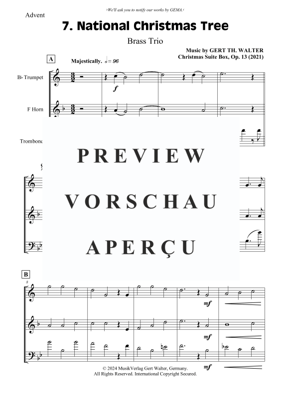 Produktgalerie: Seite 2 von 7 National Christmas Tree, , (Blechbläser Trio)