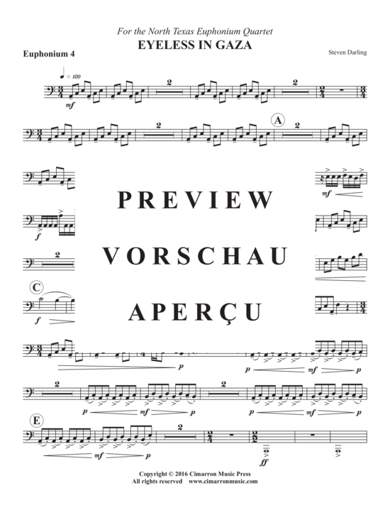 Product gallery: Page 21 of 21 Eyeless In Gaza , , (Euphonium/Tuba Quartet)