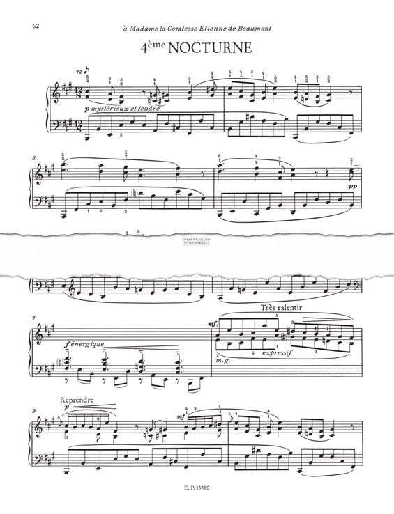 Produktgalerie: Seite 1 von 1 Nocturne No.4, Erik Satie, Klavier