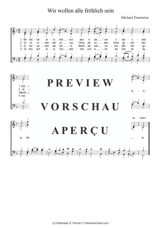 Product picture to: Wir wollen alle fröhlich sein Michael Praetorius