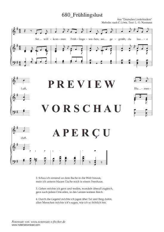 Product picture to: Frühlingslust Aus "Deutsches Liederlexikon" A. Härtel (1865)