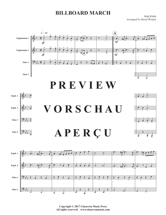 Product gallery: Page 3 of 18 Billboard March , , (Tuba Quartet)