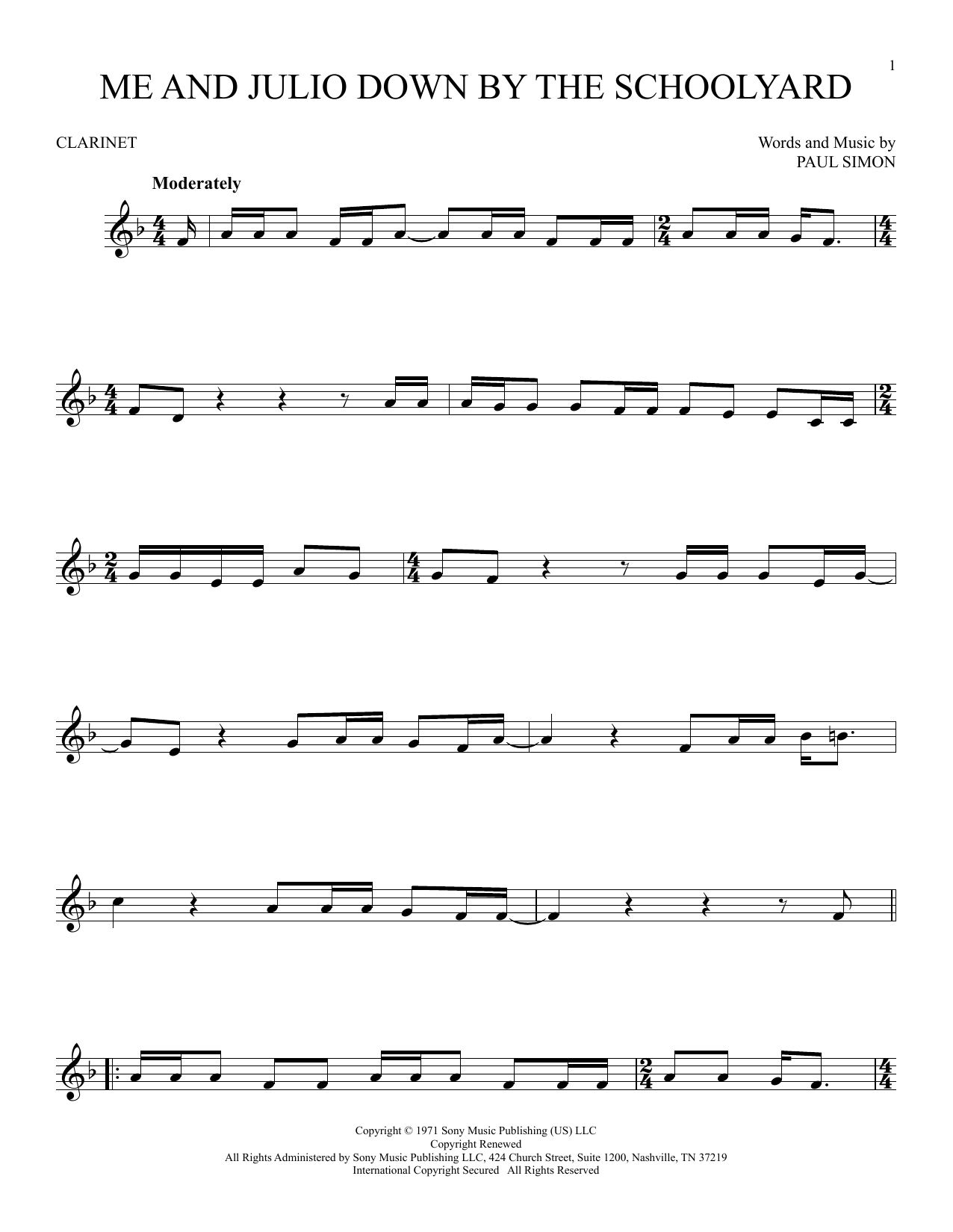 Product gallery: Page 1 of 1 Me and Julio Down By The Schoolyard, Paul Simon