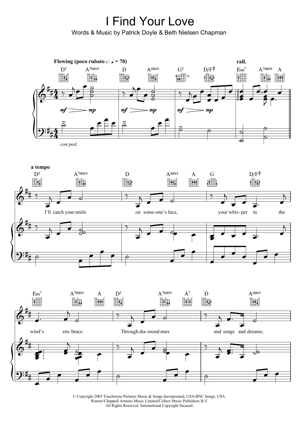 Produktgalerie: Seite 1 von 1 I Find Your Love, Beth Nielsen Chapman, Gesang, Gitarre, Klavier