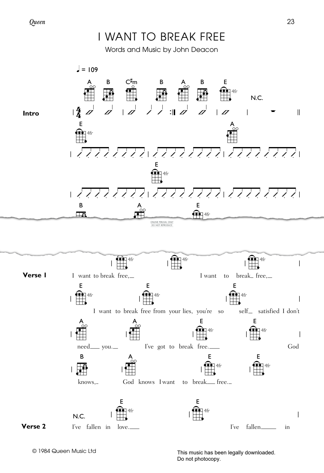 Product gallery: Page 1 of 1 I Want To Break Free, Queen