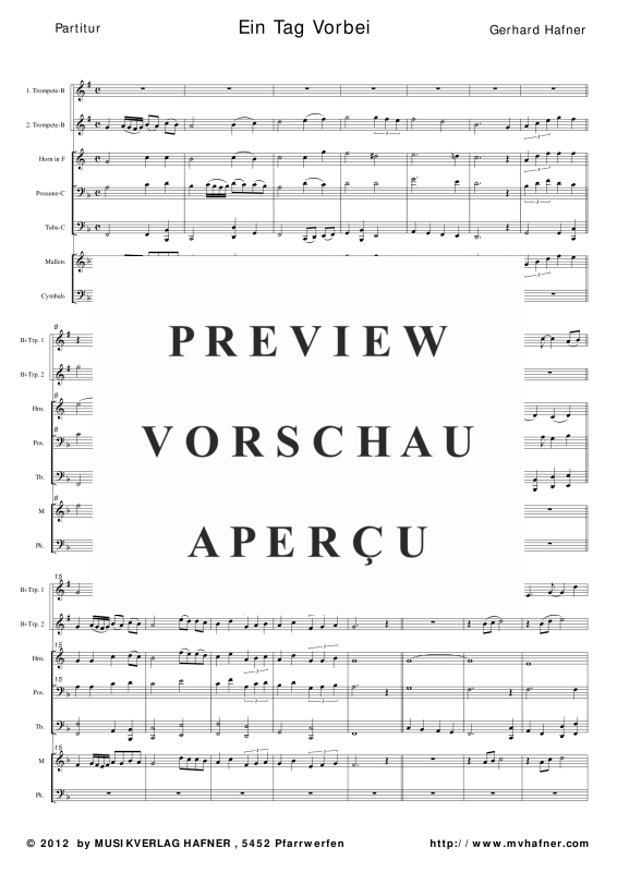 gallery: Ein Tag vorbei, , (Blechbläser Quintett)