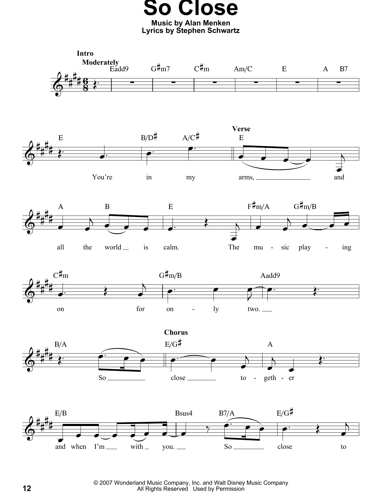 Produktbild zu: So Close (from Enchanted)