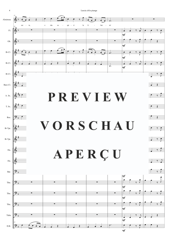 Produktgalerie: Seite 7 von 11 Lascia ch'io pianga, , Sopran Solo und Concert Band