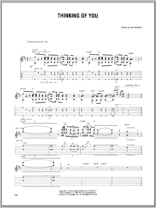 Produktgalerie: Seite 1 von 1 Thinking Of You, Joe Satriani, Gitarre