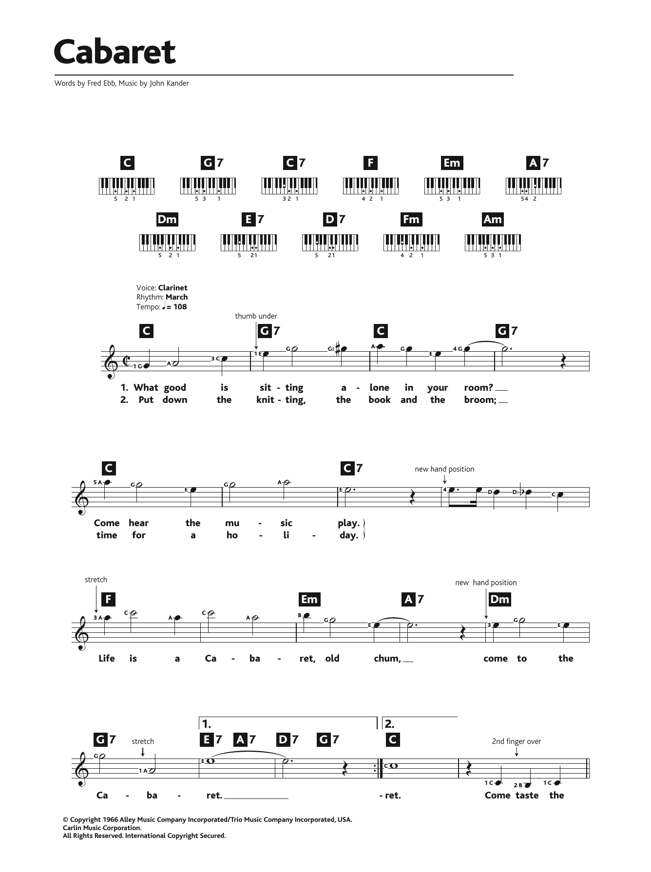 Produktbild zu: Cabaret