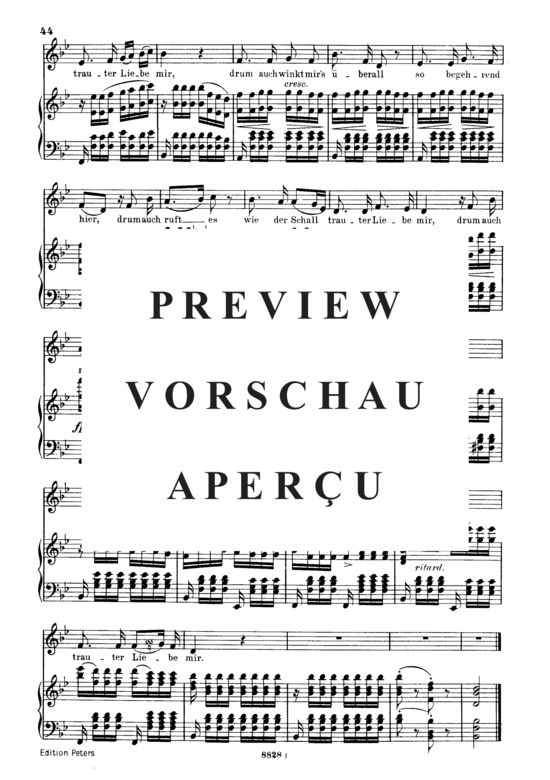 Product gallery: Page 7 of 7 Im Freien D.880, , Low Voice and Piano