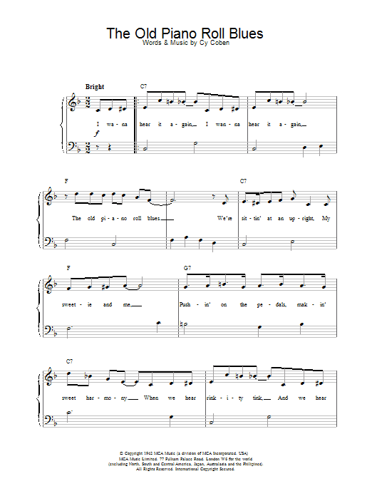 Product gallery: Page 1 of 1 The Old Piano Roll Blues, Cy Coben