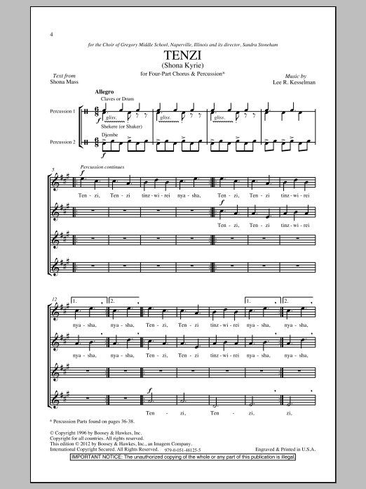 Product gallery: Page 1 of 1 Shona Mass, Lee R. Kesselman