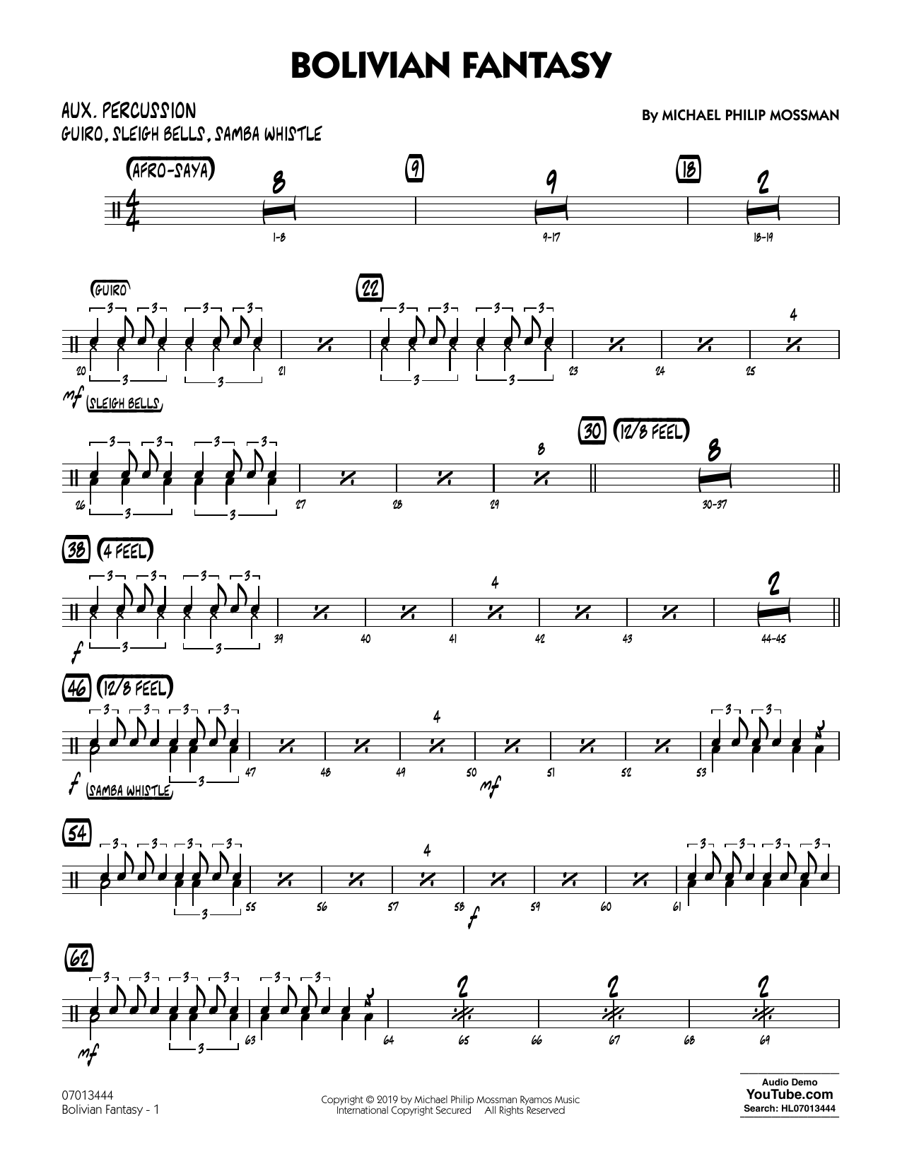 Produktgalerie: Seite 1 von 1 Bolivian Fantasy - Aux Percussion, Michael Philip Mossman