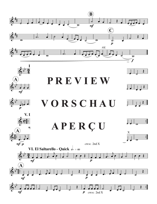 Produktgalerie: Seite 8 von 16 6 Italienische Tanz-Lieder, , (2xTrompete in B, Horn in F, Posaune)